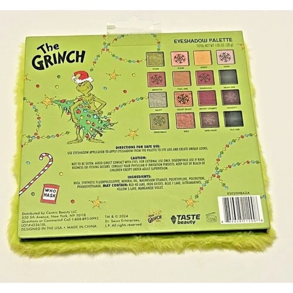 Taste Beauty grinch eyeshadow
